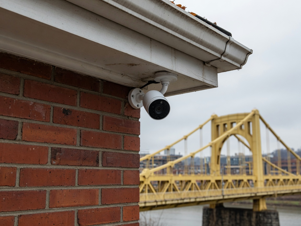 Outdoor camera on an Omaha home